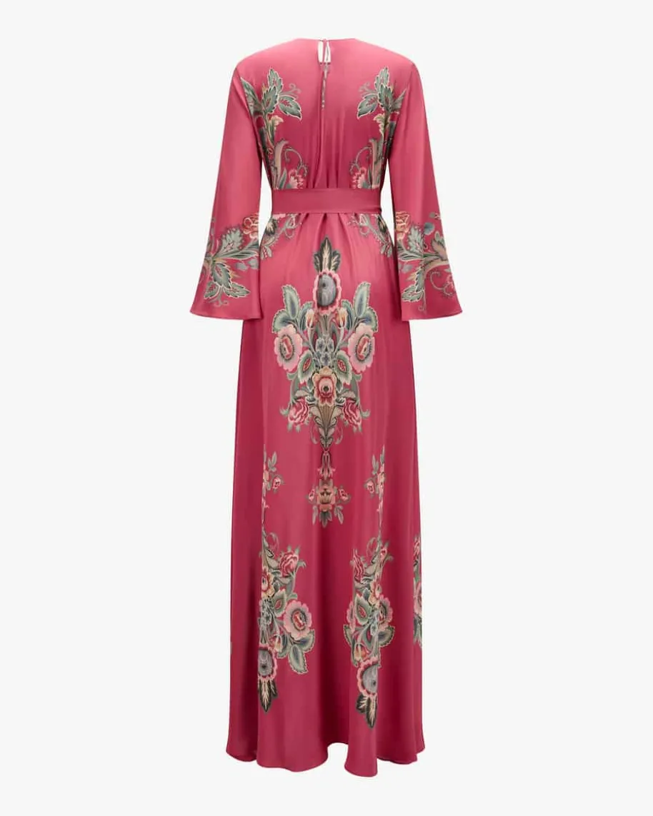 Maxi-Seidenkleid
