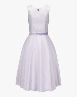 Midi-Dirndl mit Seidenschürze