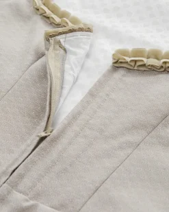 Midi-Dirndl mit Spitzenschürze