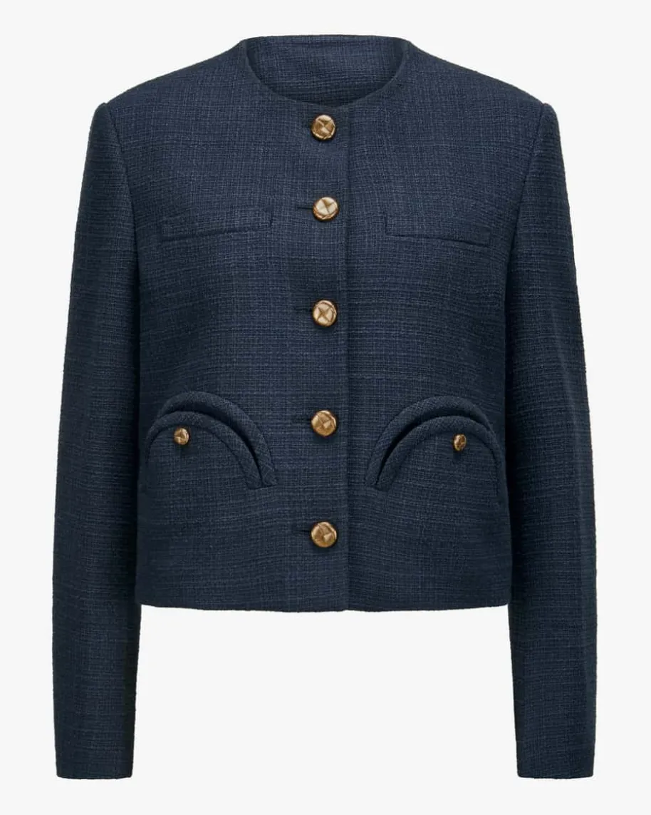 Missy Shamo Bolero Blazer aus Baumwoll-Mix