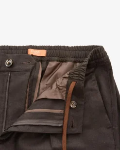 Mitte Hose aus Schurwolle und Cashmere