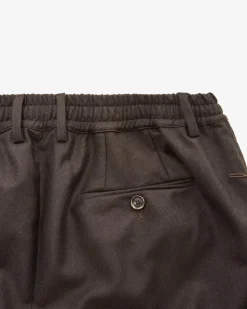 Mitte Hose aus Schurwolle und Cashmere