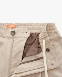 Mitte Hose aus Schurwolle und Cashmere