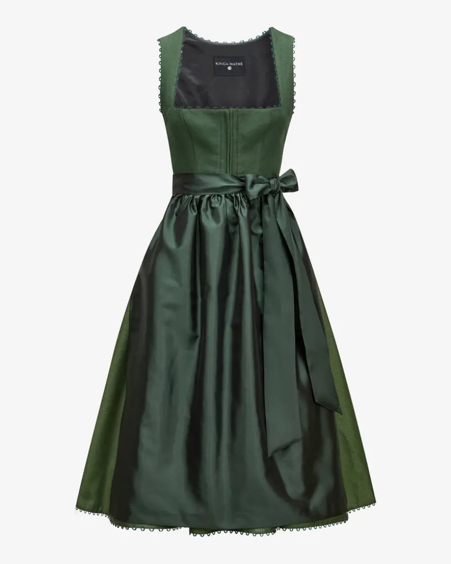 München Midi-Dirndl mit Seidenschürze
