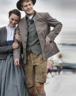 Münchner Freiheit Trachten-Janker aus Baumwolle und Wolle