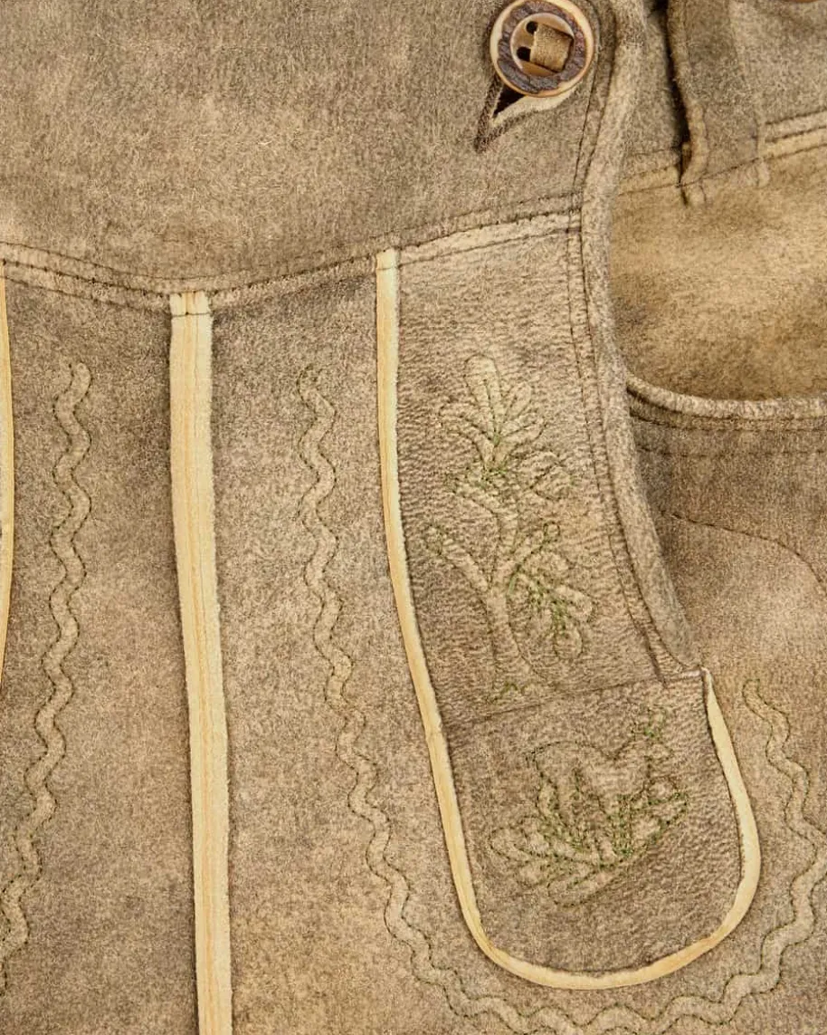 Monaco Lederhose aus Hirschleder