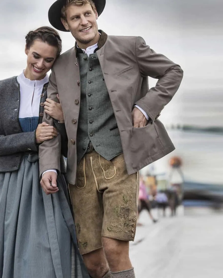 Monaco Lederhose aus Hirschleder