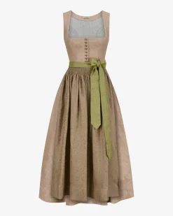 Monika Leinendirndl lang mit Schürze