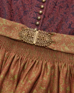 Monika Leinen-Dirndl lang mit Schürze