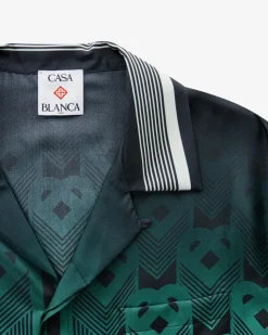 Monogram Gradient Seidenhemd