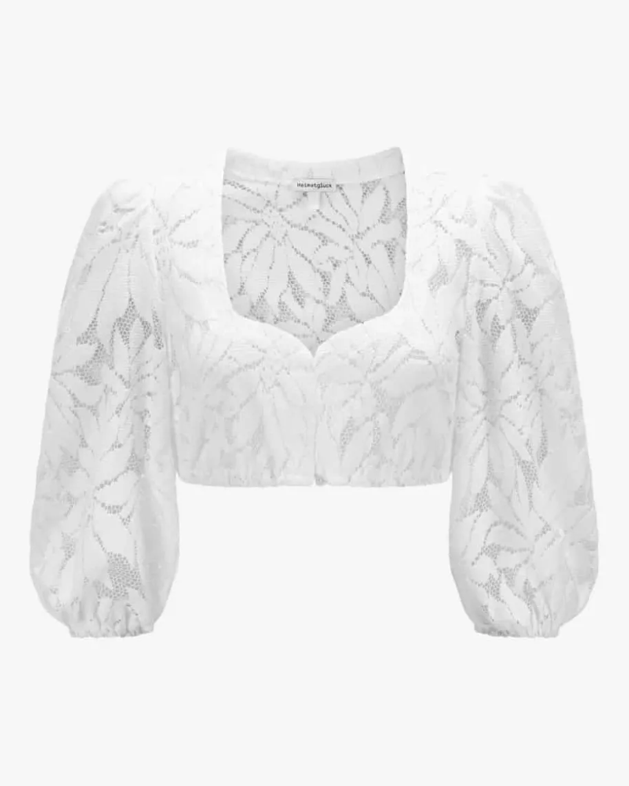 Nele Dirndlbluse Semi-Transparent