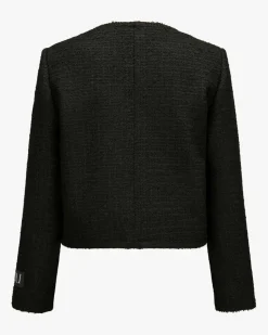 No Collar Boxy Blazer