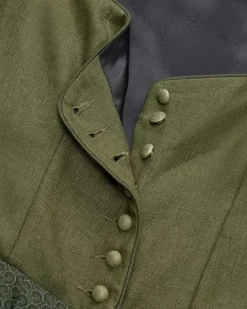 Nora Leinendirndl lang mit Schürze