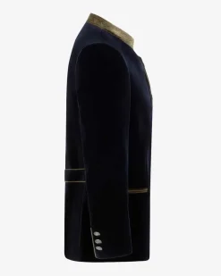 Obertraun Trachten-Samtjanker aus Baumwolle