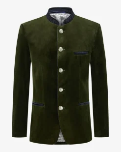 Obertraun Trachten-Samtjanker aus Baumwolle