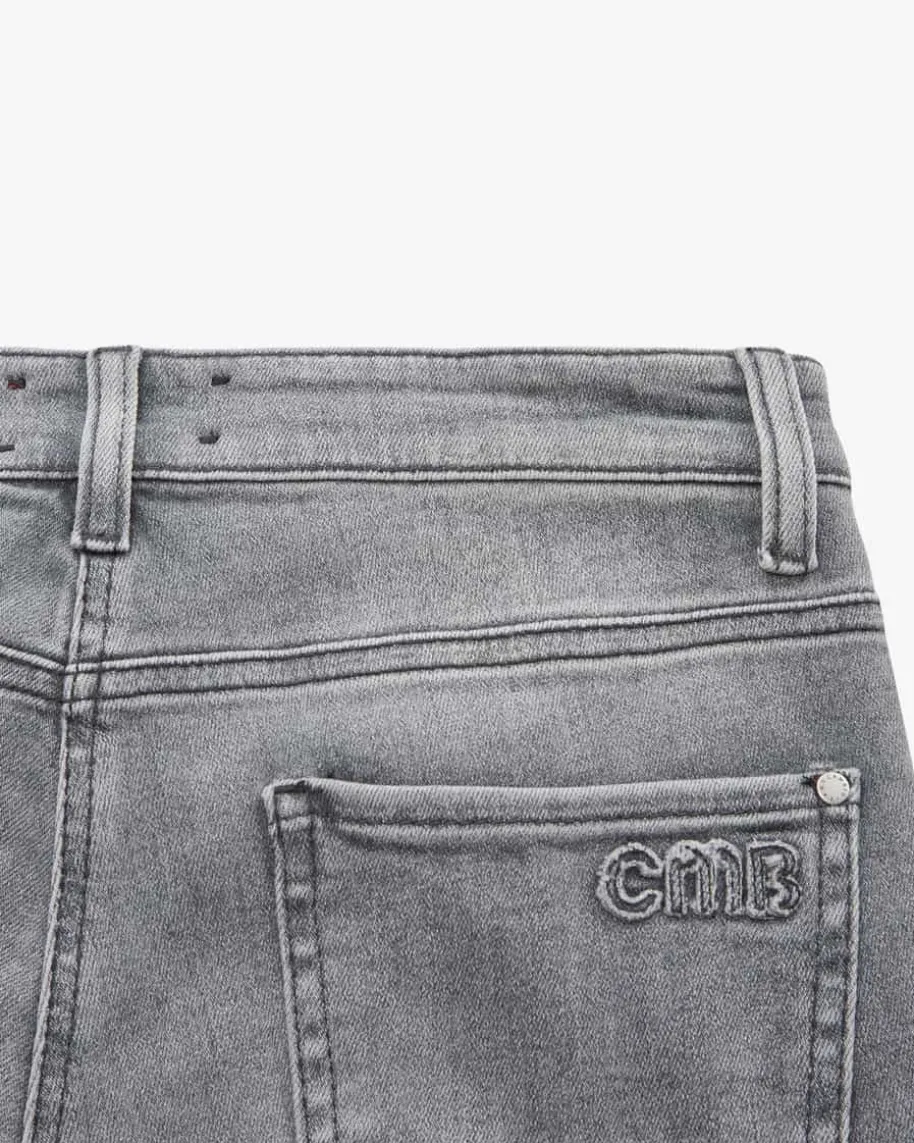 Palazzo Cropped Jeans