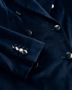 Parigi Doppelreiher-Samtblazer aus Baumwolle