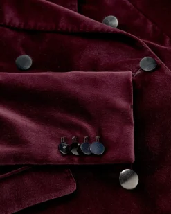 Parigi Doppelreiher-Samtblazer aus Baumwolle