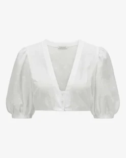 Paula Dirndlbluse semi-transparente