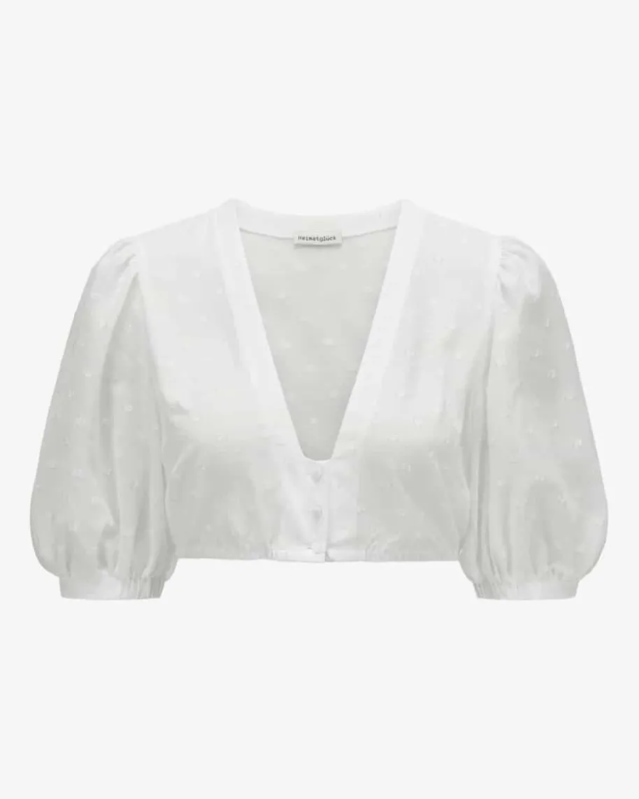 Paula Dirndlbluse semi-transparente