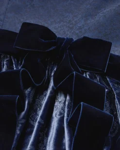 Polarstern Midi-Dirndl mit Seidensamt-Schürze