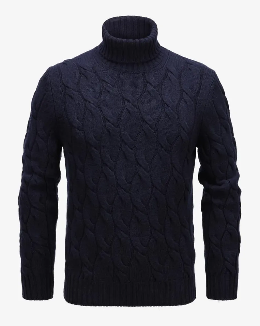 Rollkragen-Pullover