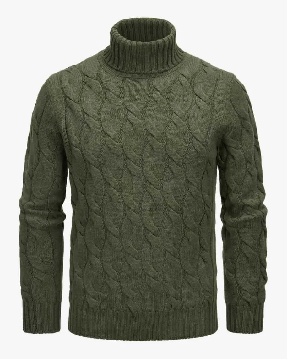 Rollkragen-Pullover