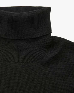 Rollkragenpullover aus extrafeiner Merinowolle