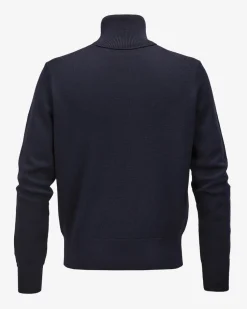 Rollkragenpullover aus extrafeiner Merinowolle