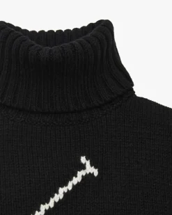 Rollkragenpullover aus Wolle