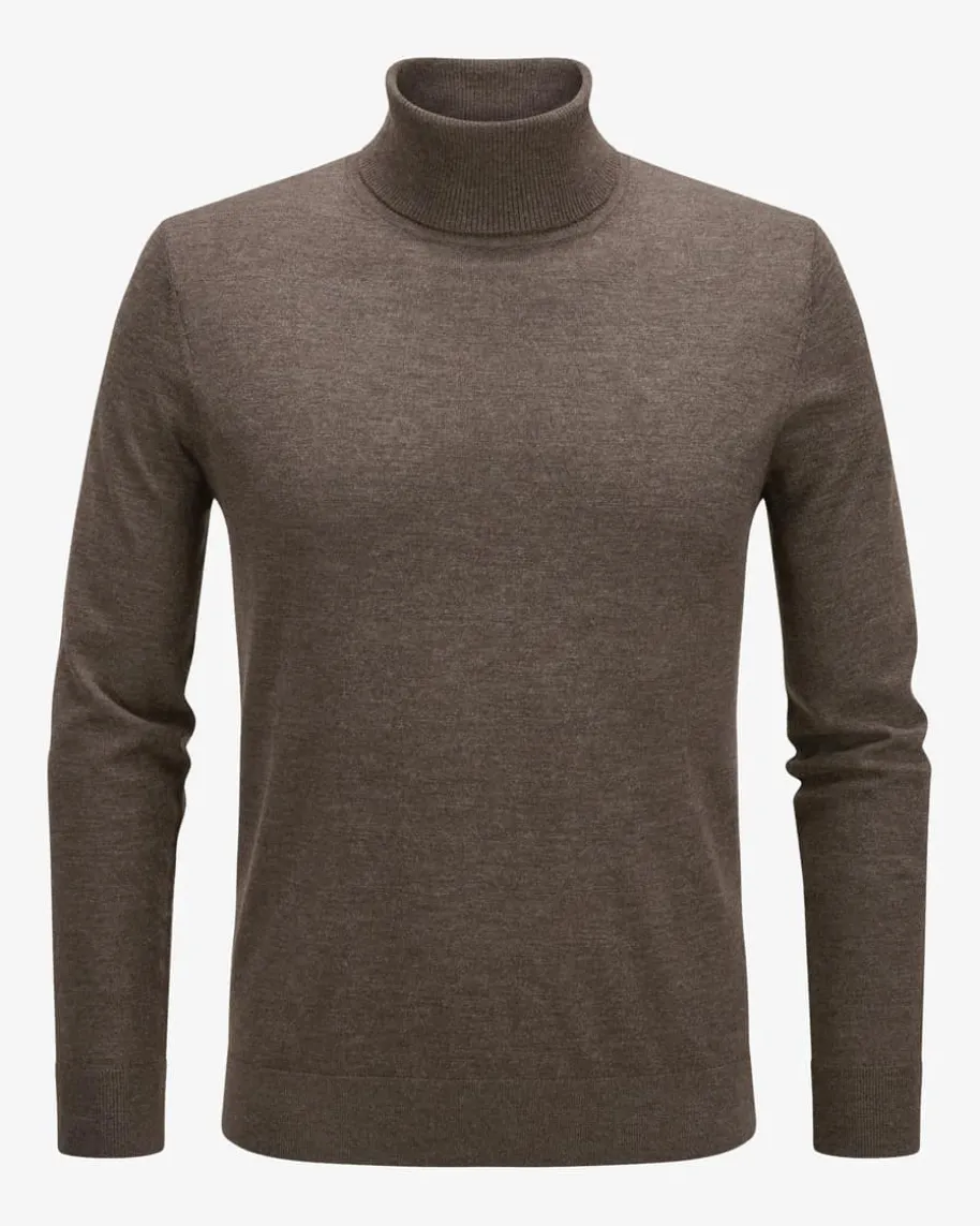 Rollkragenpullover aus Wolle und Cashmere