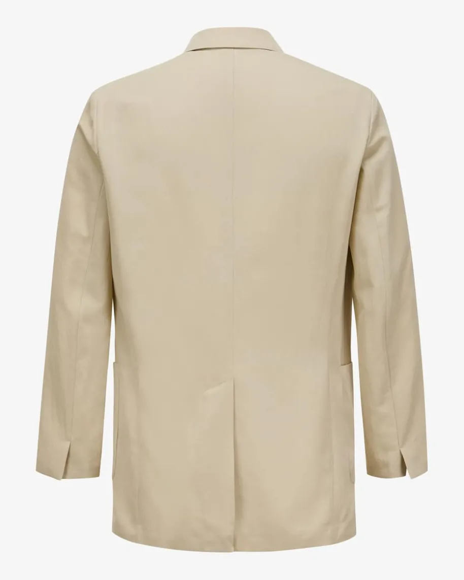 Sakko aus Baumwolle und Wolle