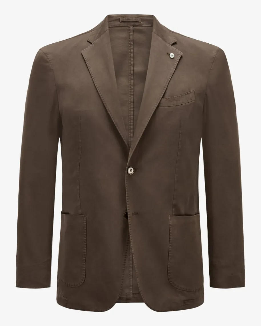 Sakko aus Baumwoll-Seiden-Mix