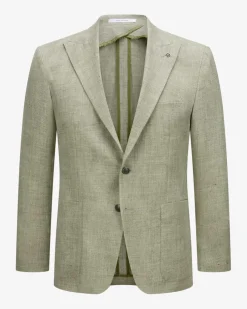 Sakko aus Leinen und Schurwolle