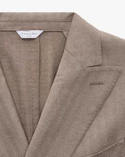 Sakko aus Schurwoll-Seiden-Mix