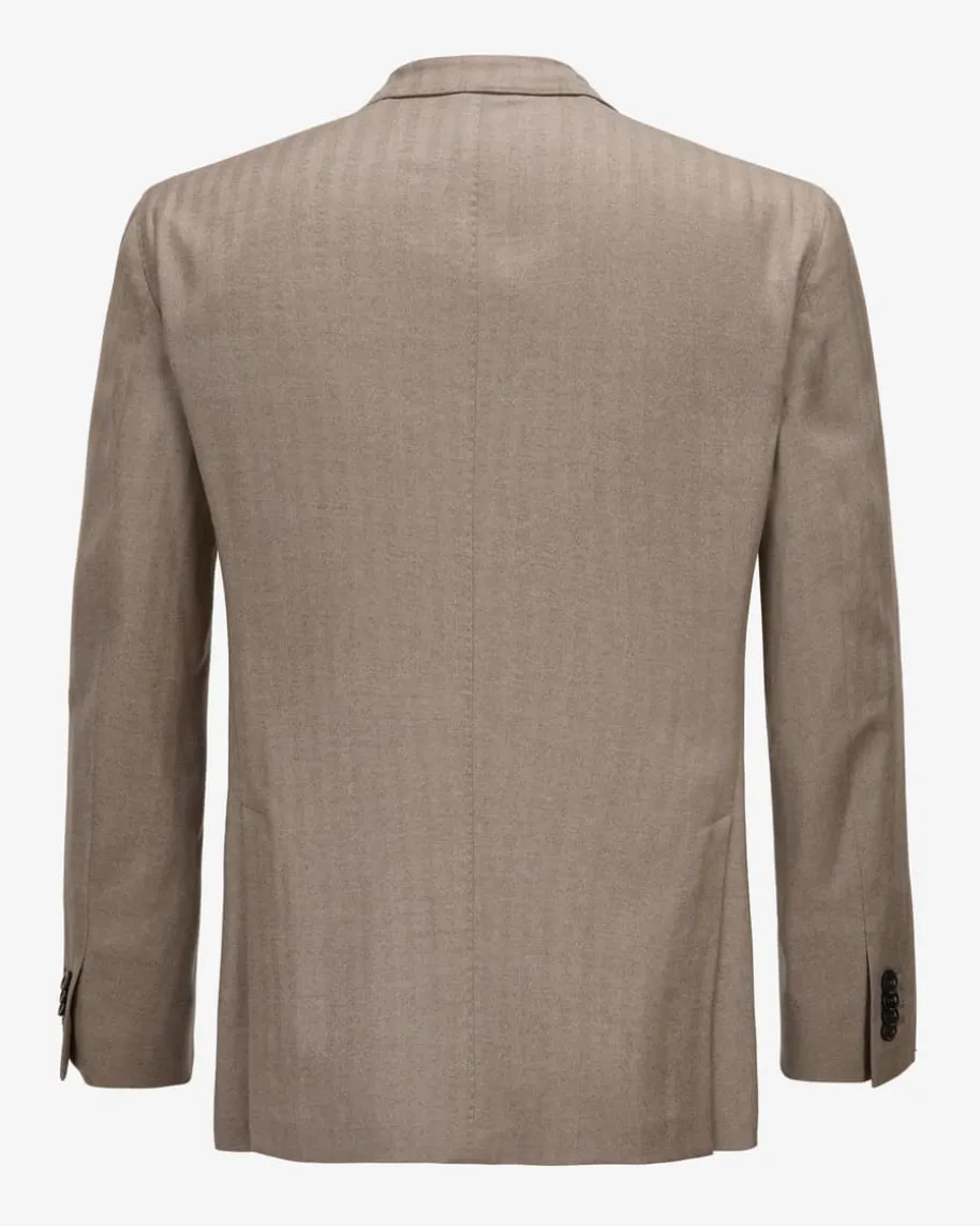 Sakko aus Schurwoll-Seiden-Mix