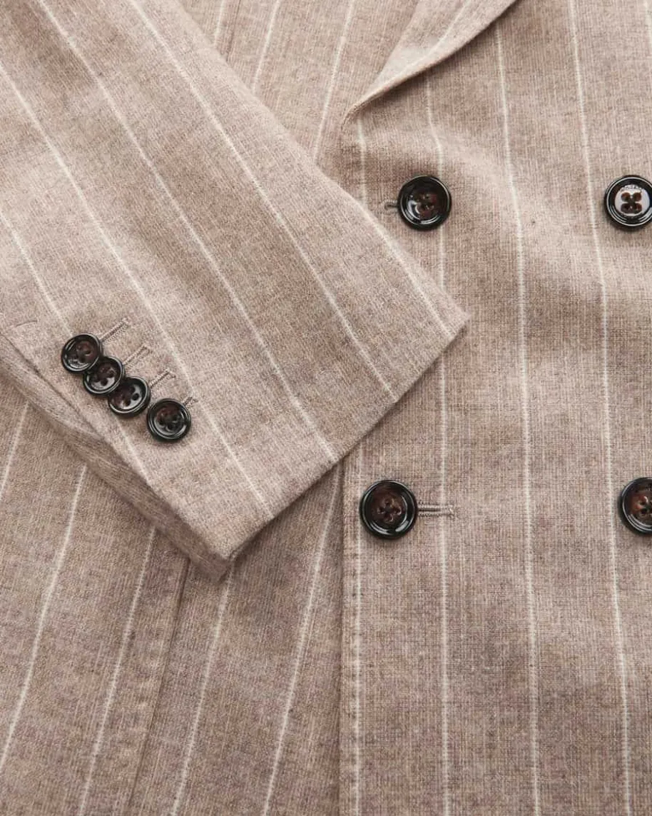 Salio Doppelreiher-Sakko Shaped Fit aus Woll-Mix