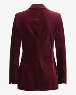 Samtblazer aus Baumwolle