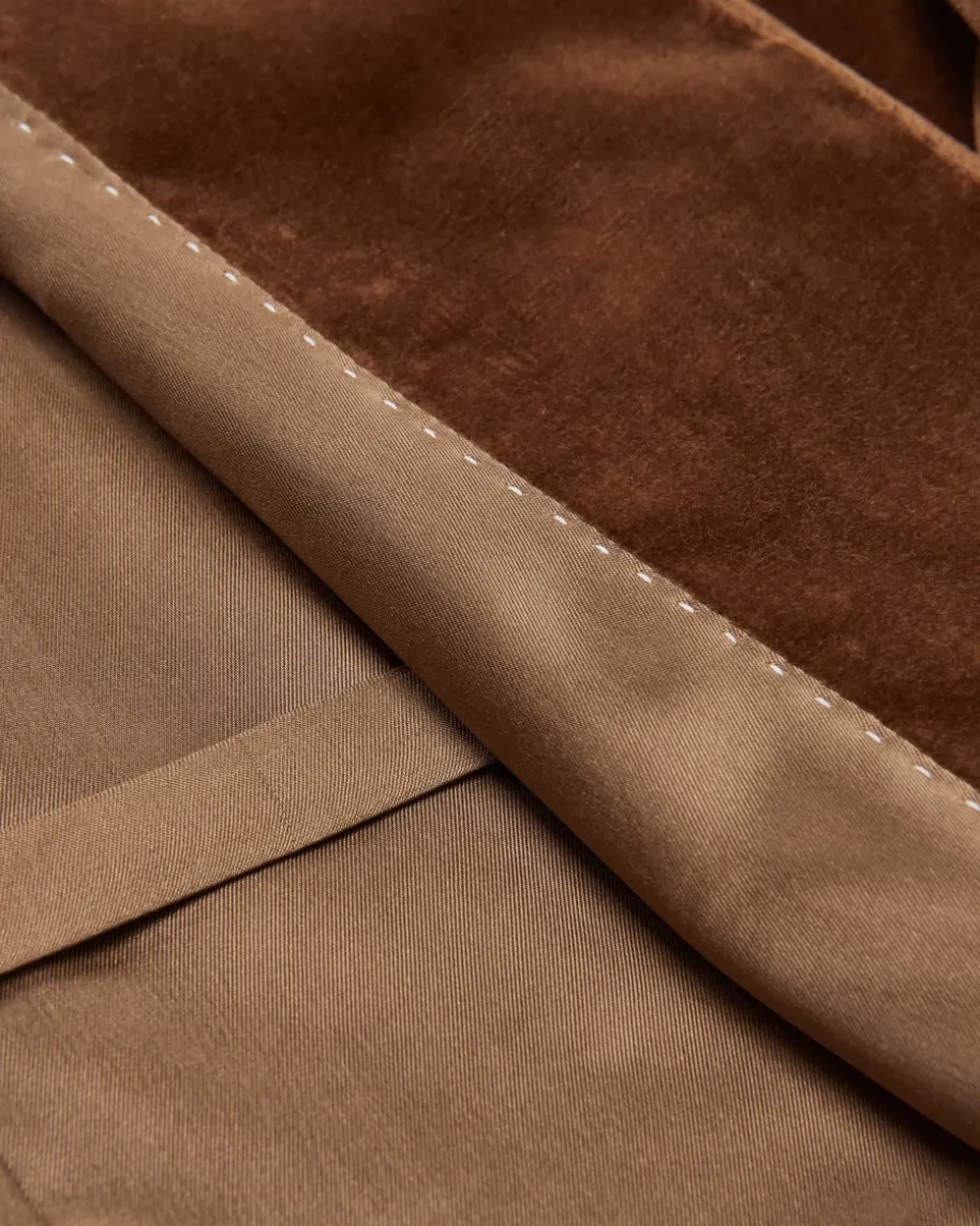 Samtblazer aus Baumwolle