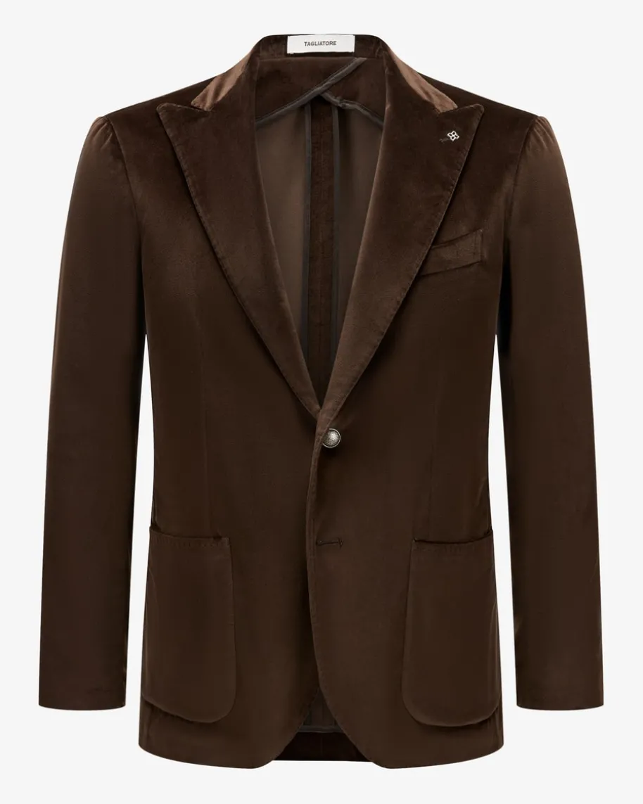 Samt-Sakko aus Baumwolle