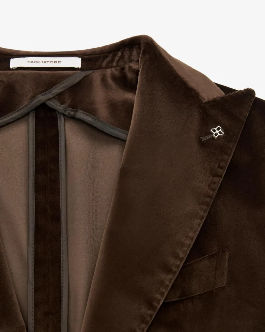 Samt-Sakko aus Baumwolle