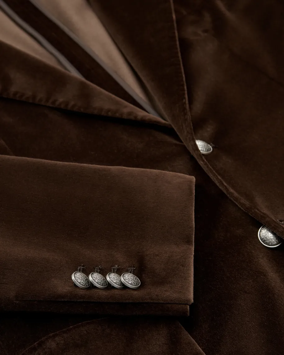 Samt-Sakko aus Baumwolle