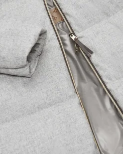 Seiden-Cashmere-Daunenmantel