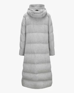 Seiden-Cashmere-Daunenmantel