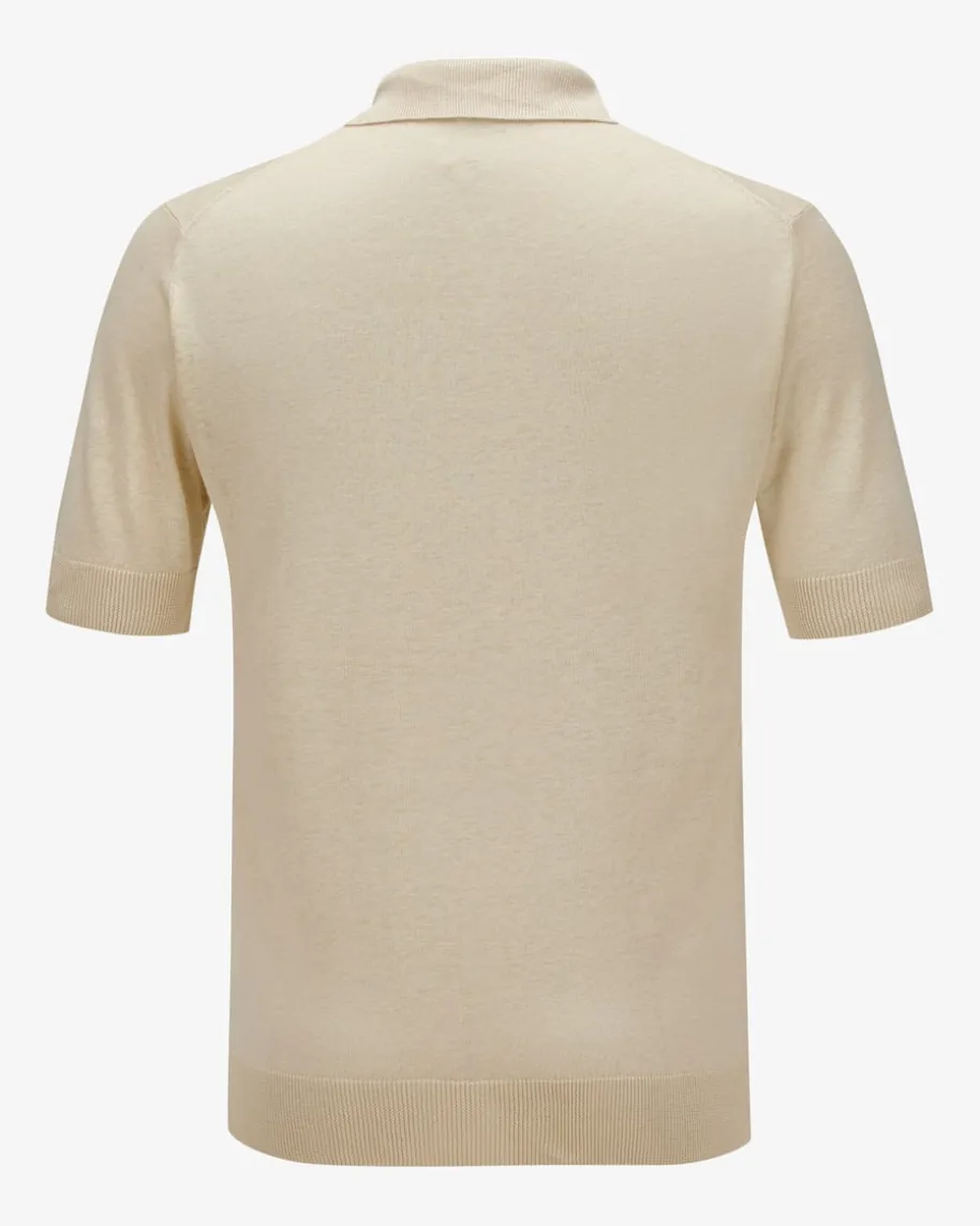Seiden-Leinen-Poloshirt