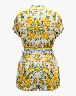 Sicily Scarf Leinen-Jumpsuit