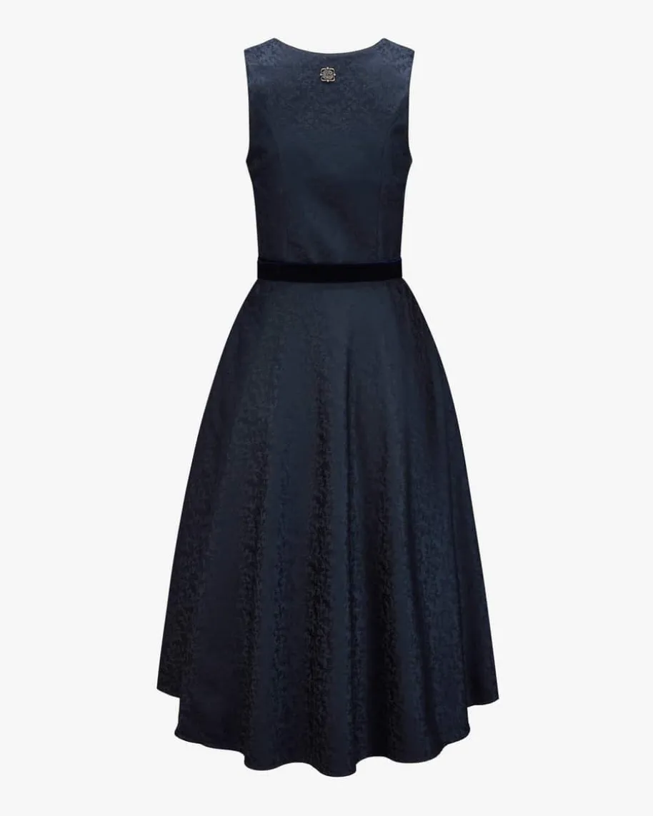 Silberglanz Midi-Dirndl mit Schürze