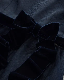 Silberglanz Midi-Dirndl mit Schürze