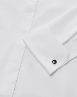 Smokinghemd Fitted Body Flatfront extra langer Arm