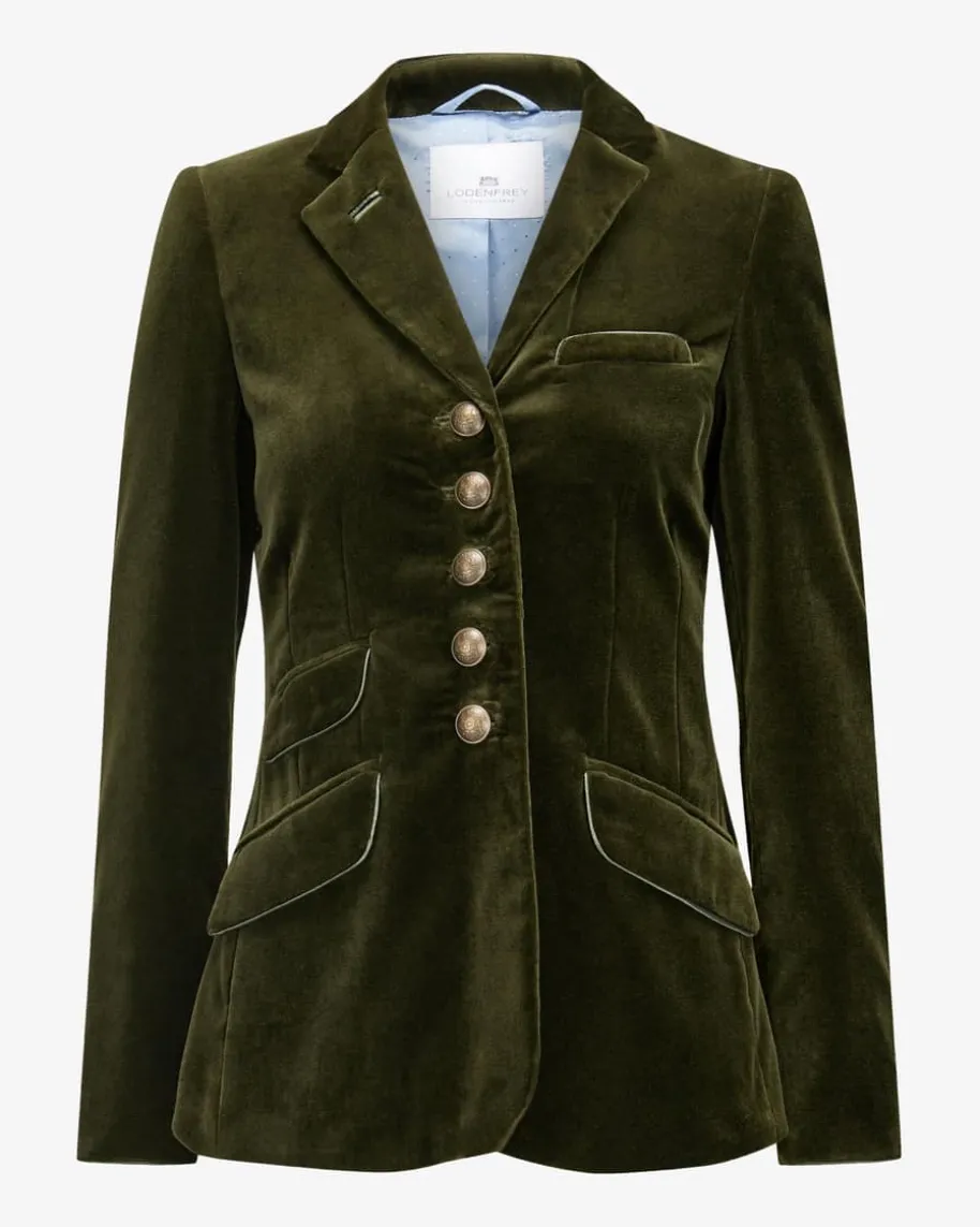 St. Gallen Samt-Trachtenjacke